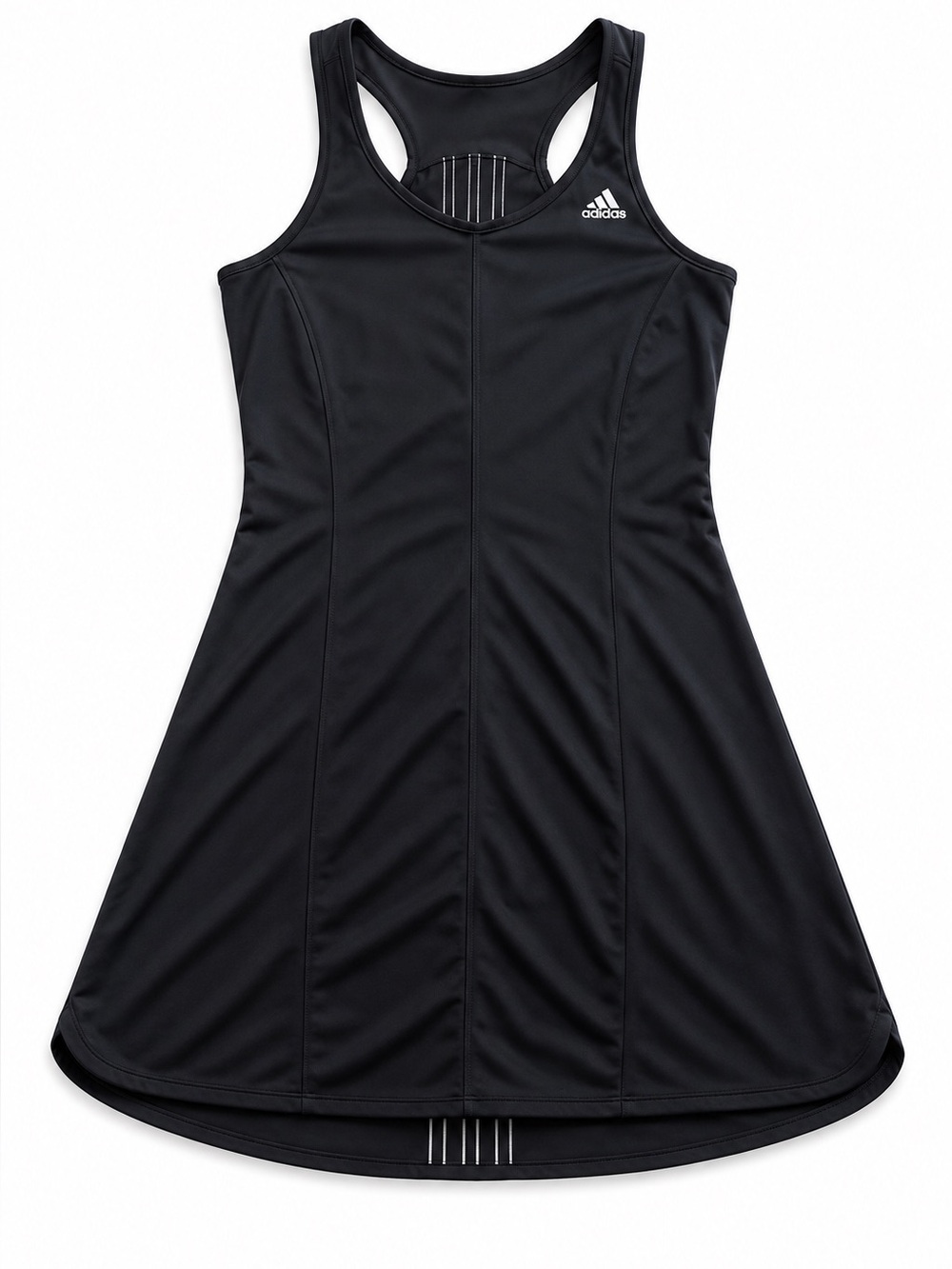 Adidas Climalite Clima365 Tennis Dress Black Minimalist Racerback Medium